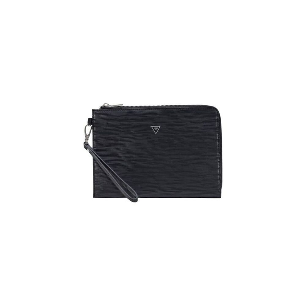 Guess Black Polyethylene Clutch Men's Bag